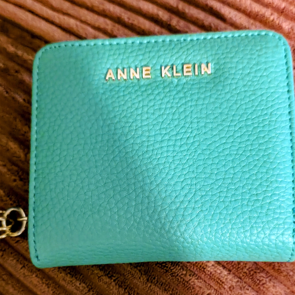 Anne Klein Aqua Leather Wallet